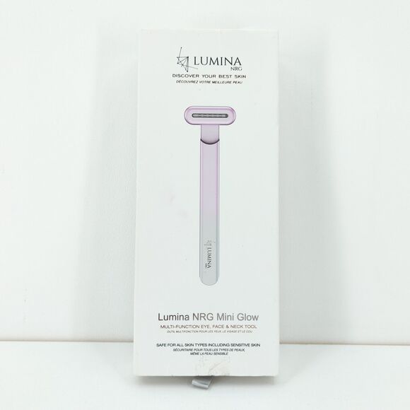 Lumina NRG Mini Glow 6459 Multi Function Eye Face Neck Tool Microcurrent Pre Own